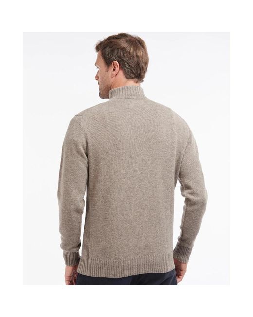 Barbour Gray Round-Neck Knitwear for men