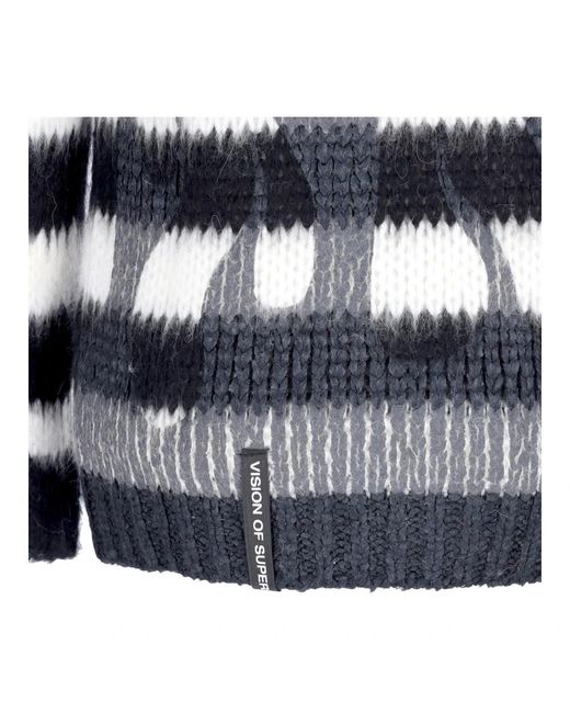 Vision Of Super Blue Round-Neck Knitwear for men