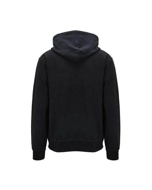 DSquared² Hoodies & Sweatvesten ,Zwart ,Katoen Hoodie Met Contrastprint in het Black voor heren