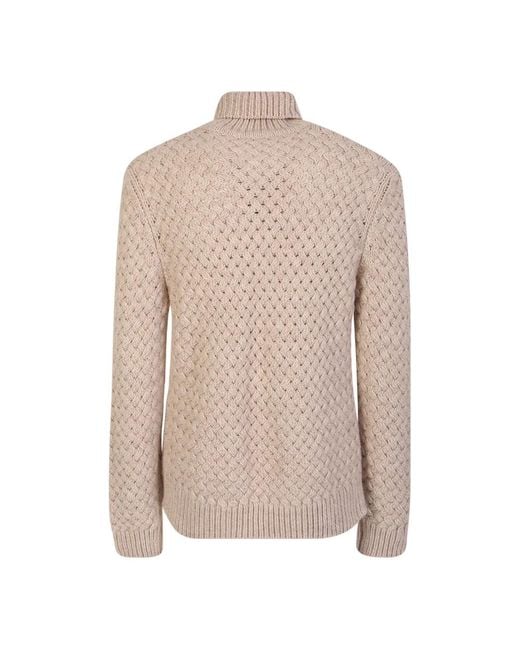 Lardini Natural Turtlenecks for men