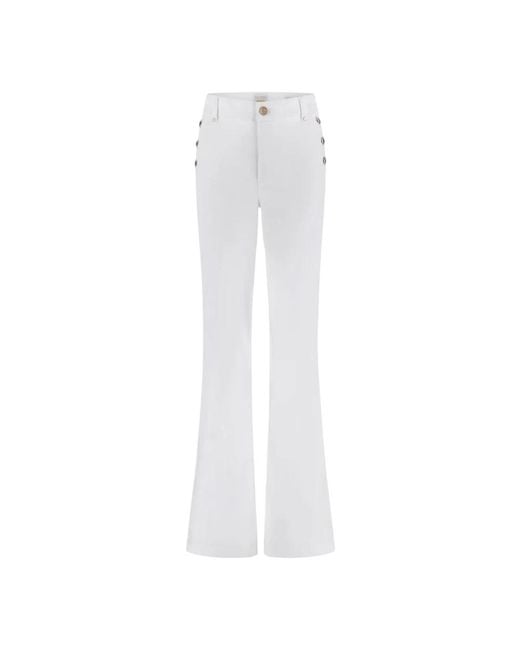 Guess White Flare Jeans