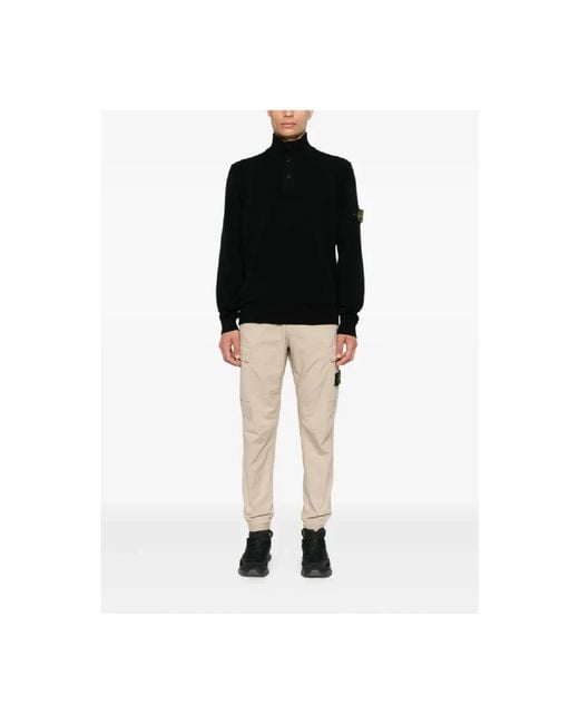 Stone Island Natural Slim-Fit Trousers for men
