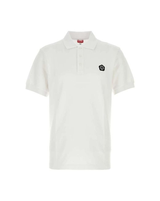 KENZO White Polo Shirts for men