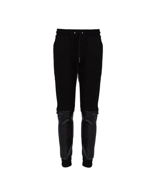 Les Hommes Broeken ,Zwart ,Elegante Slim Fit Broek in het Black voor heren