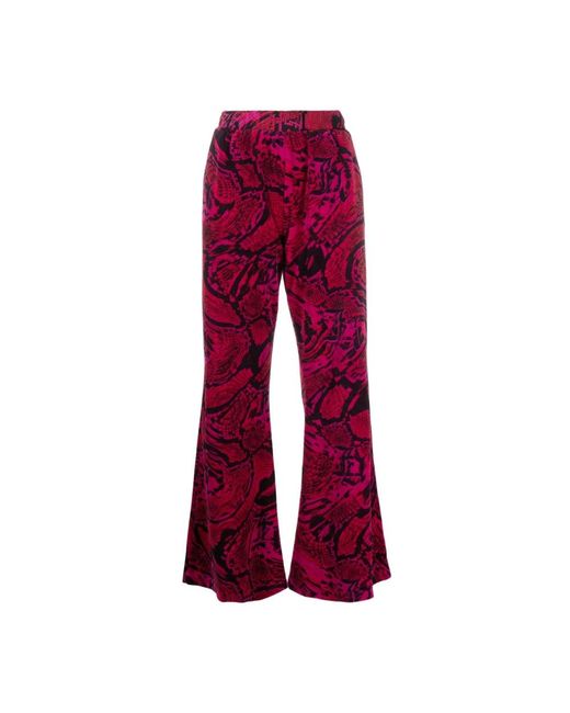 Aries Red Wide Trousers