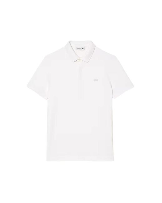 Lacoste Paris Stretch Piqué Polo in White für Herren