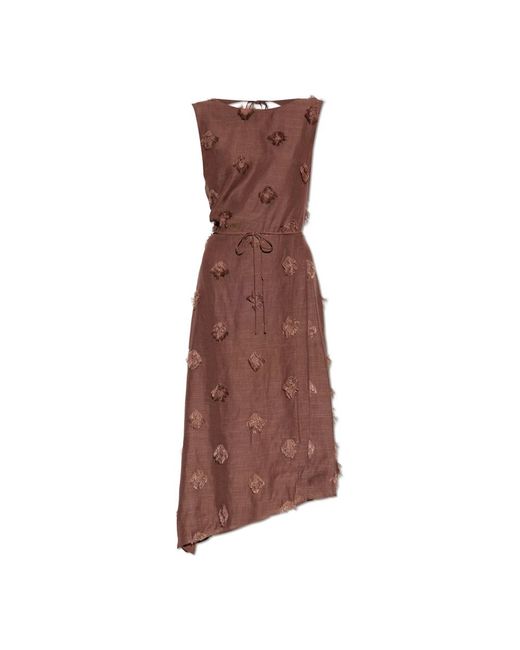 Midi Dresses Samsøe & Samsøe de color Brown