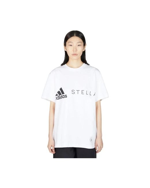 Geval logica worstelen adidas By Stella McCartney T-shirts - - Dames in het Wit | Lyst BE