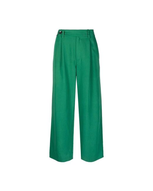 Proenza Schouler Green Wide Trousers