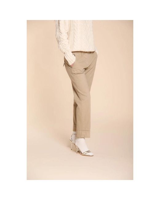 Mason's Natural Cropped Trousers
