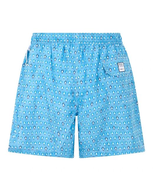 Fedeli Blue Beachwear for men
