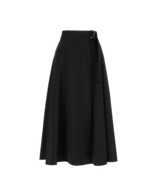 Burberry Black Midi Skirts