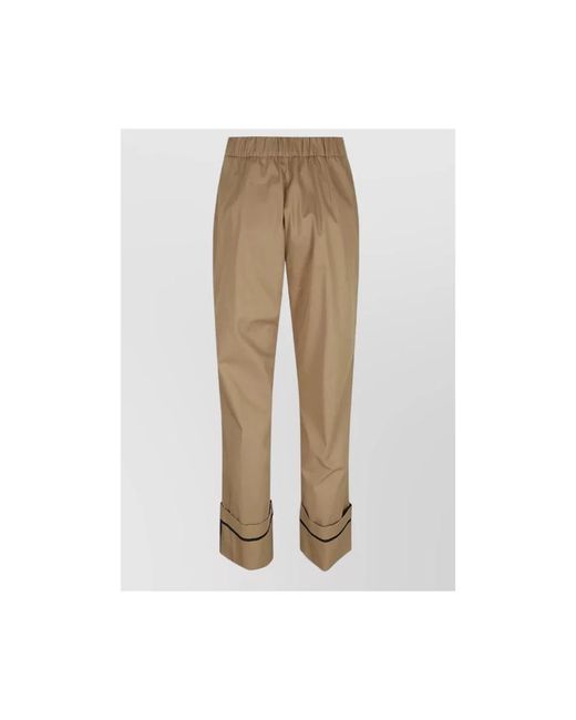 Herno Natural Cropped Trousers