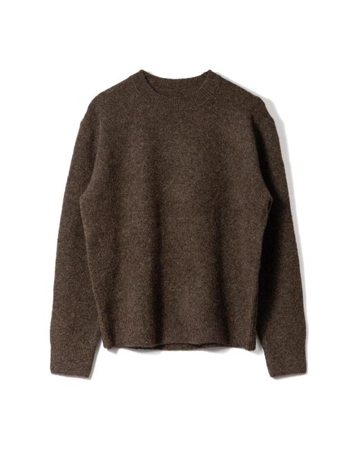 Wax London Brown Round-Neck Knitwear for men