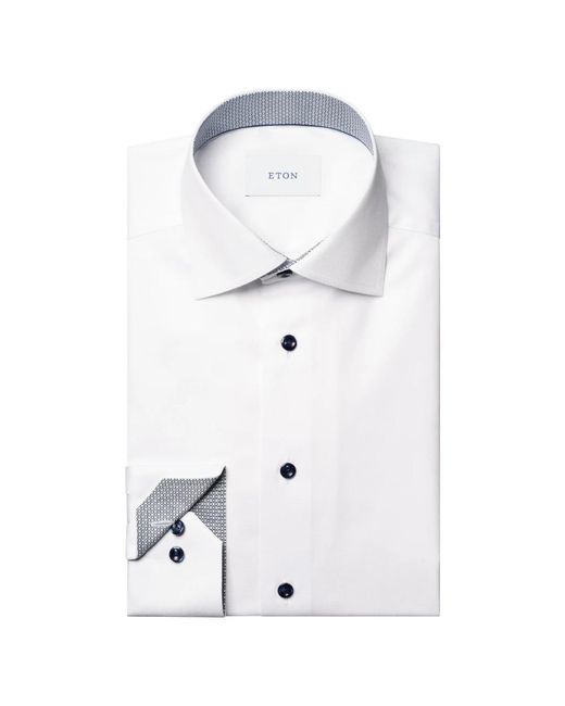 Eton of Sweden White Formal Shirts for men
