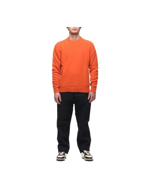 Barena Orange Round-Neck Knitwear for men