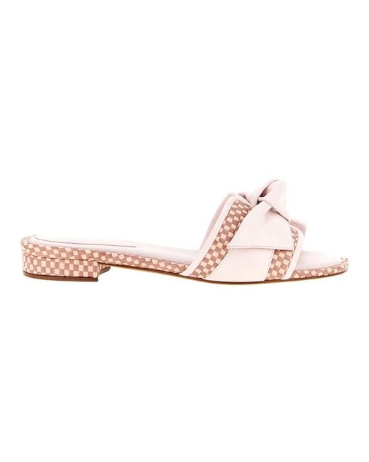 Alexandre Birman Schoenen ,Roze ,Leer Maxi Clarita Sandal in het Pink