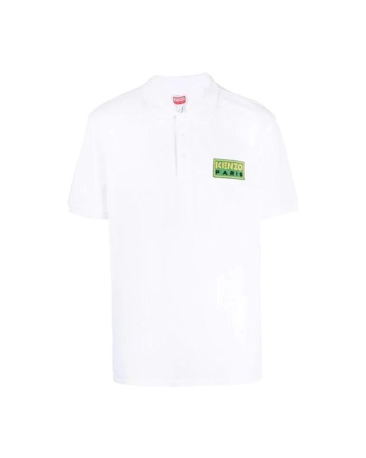 KENZO White Polo Shirts for men