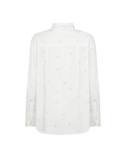 Saint Tropez Overhemden ,Wit ,Dianne Sz Shirt in het White