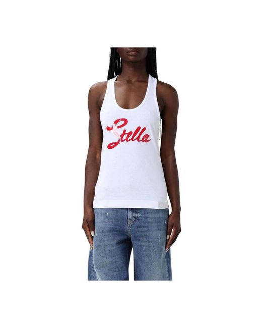 Stella McCartney Sleeveless Tops in het Red