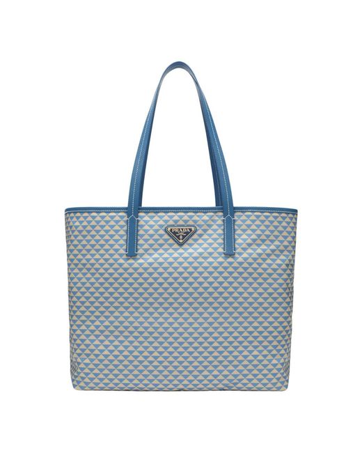 Prada Blue Shopping Bags