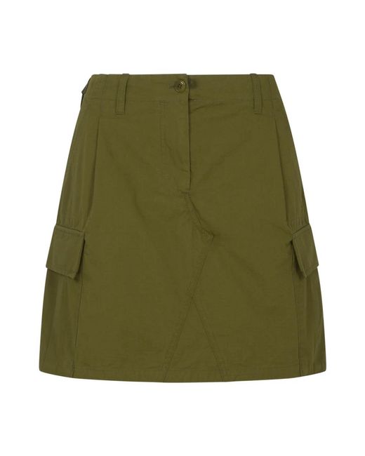 KENZO Green Short Skirts