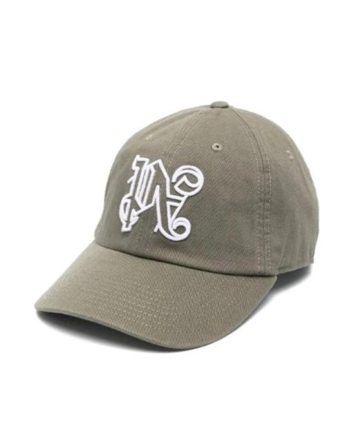 Palm Angels Green Caps for men