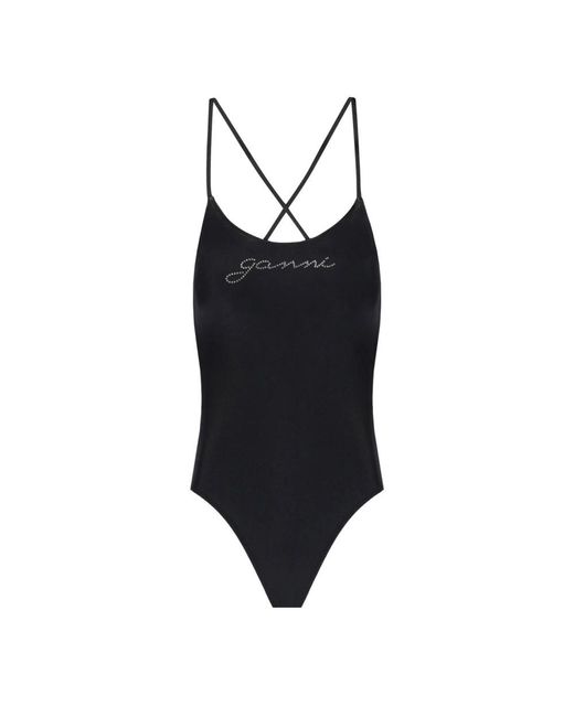 One-Piece Ganni en coloris Black