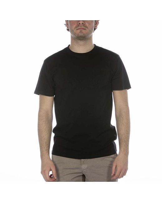 T-shirt roundneck nero di Bomboogie in Black da Uomo