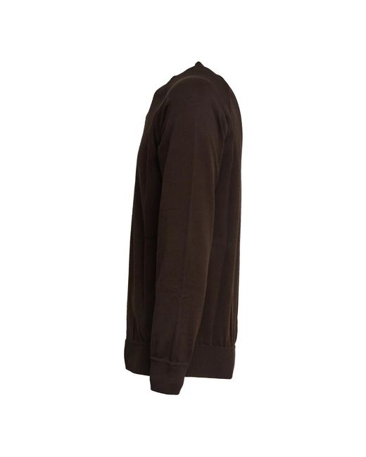 FILIPPO DE LAURENTIIS Brown Round-Neck Knitwear for men