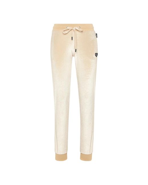 Philipp Plein Broeken ,Polyester Trainingsbroeken Skull in het Natural