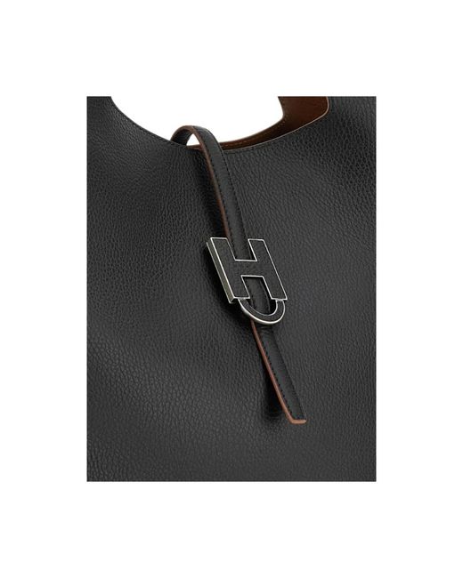 Hogan Black Shopping Bags