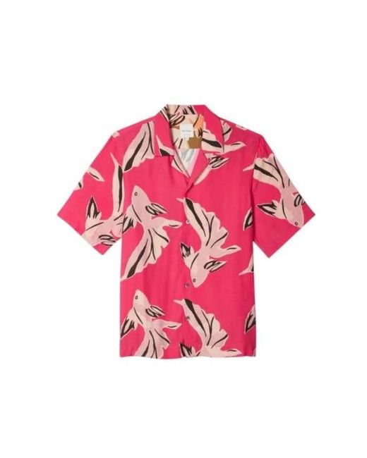 Paul Smith Red Short Sleeve Shirts for men