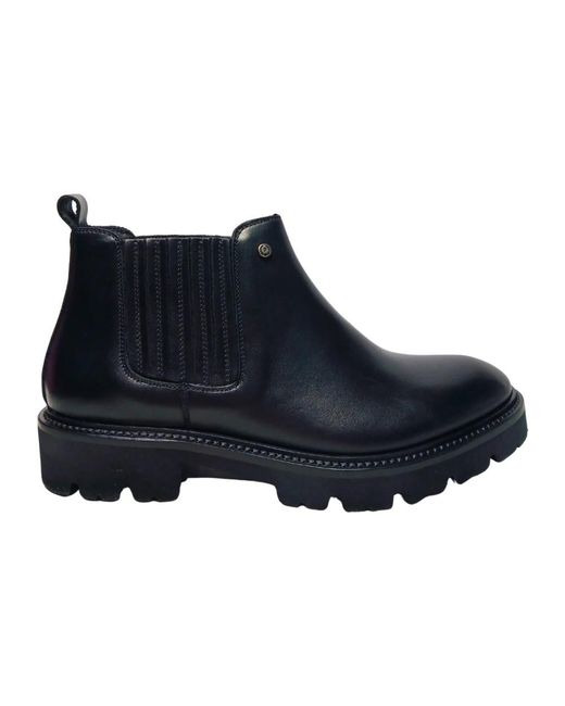 Pollini Blue Chelsea Boots