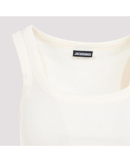 Tops > sleeveless tops Jacquemus en coloris White
