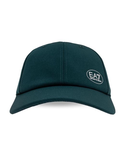 EA7 Accessoires ,Groen ,Polyester Baseball Cap in het Green