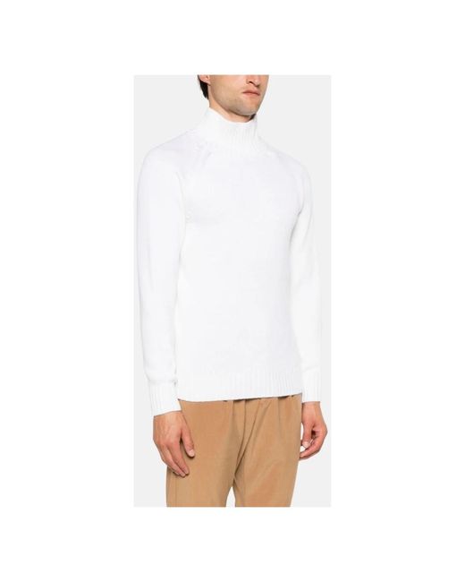 Eleventy White Turtlenecks for men
