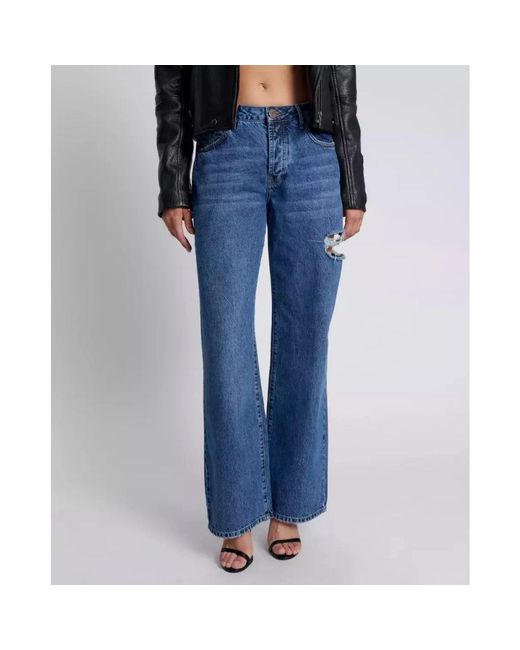 One Teaspoon Blue Jackson Mid Waist Jeans