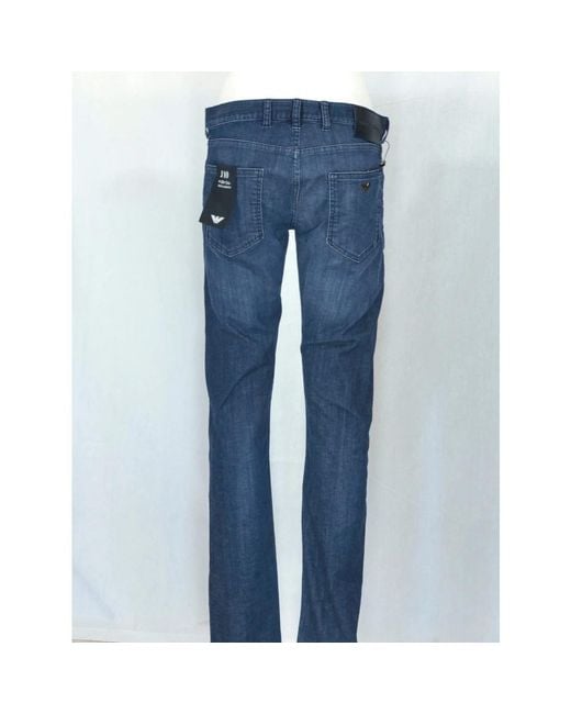 Armani Blue Straight Fit Jeans for men