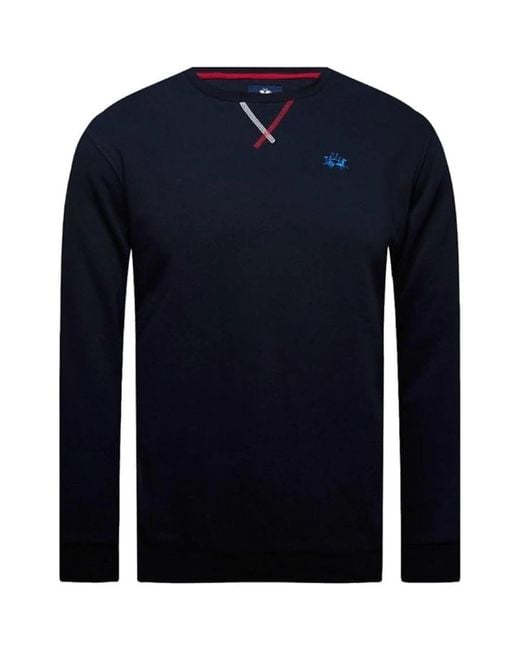 La Martina Men's Blue Long Sleeve T-Shirts