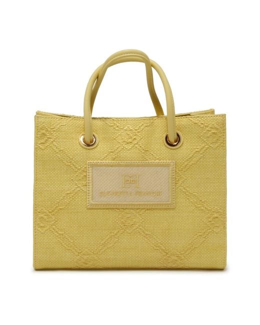 Elisabetta Franchi Yellow Shopping Bags