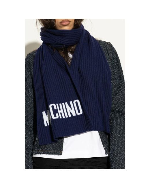 Moschino Blue Winter Scarves