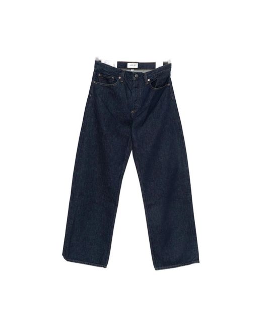 Agolde Blue Straight Jeans