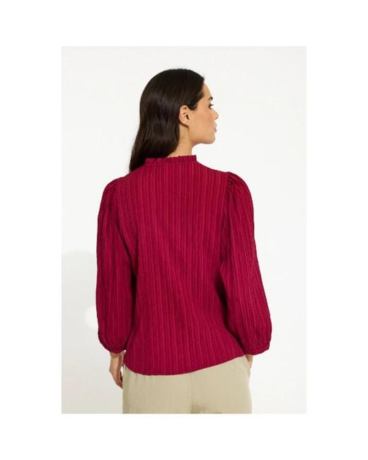 Blouses iN FRONT de color Red