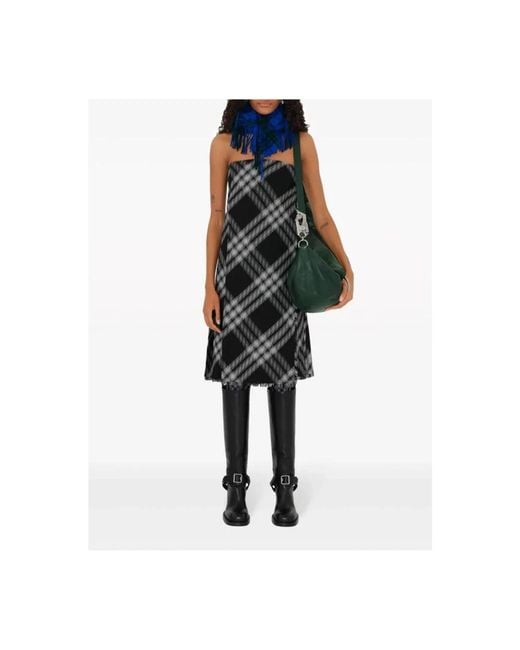 Burberry Gray Midi Dresses