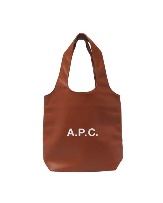 A.P.C. Brown Tote Bags