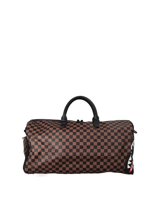 Sprayground Brown Check 2 Emboss Duffle