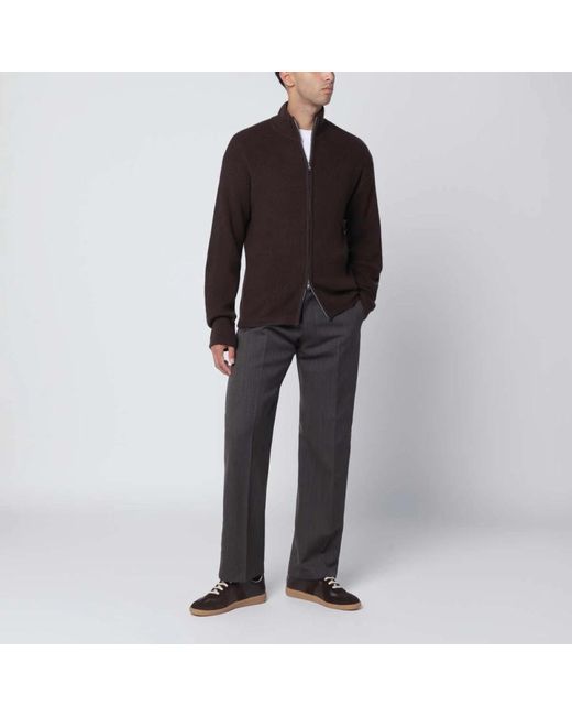 PT Torino Black Straight Trousers for men
