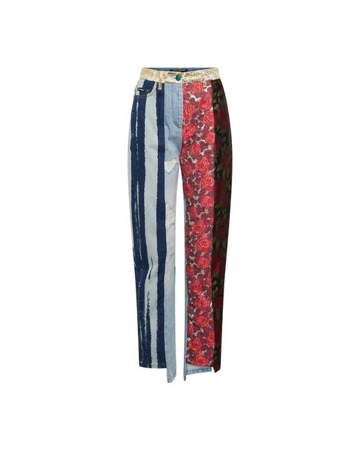 Dolce & Gabbana Embroidered Denim Pants