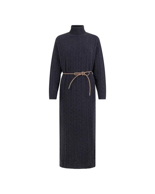 Peserico Blue Knitted Dresses